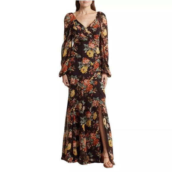 VERONICA BEARD NWT $898 Avani Floral Silk Maxi Dress Sizes 0 & 2 - Picture 1 of 10
